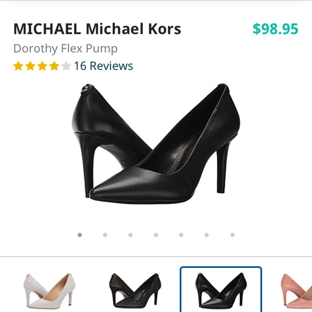 michael kors black high heels
